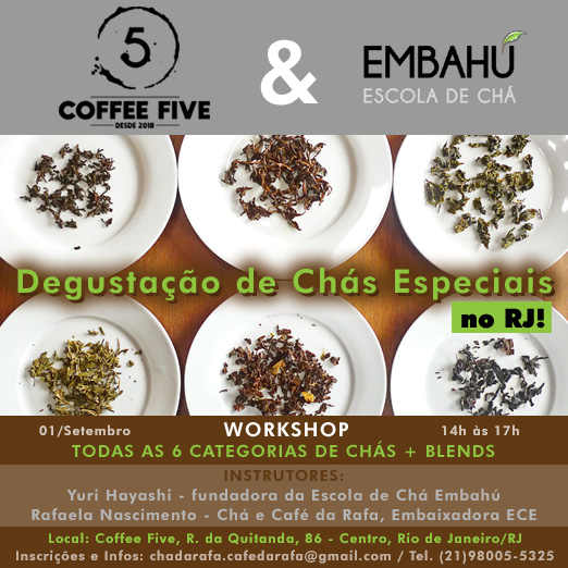 Workshop de Degustação de Chás Especiais - RJ