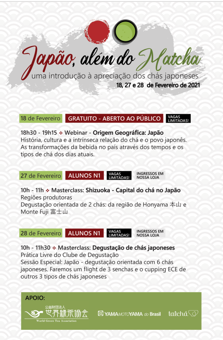 Evento: Japão, além do Matcha